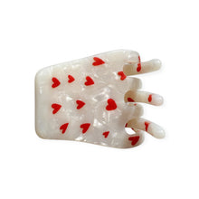 FEE HEARTS pearl white/red
