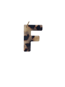 F Letter Charm