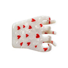 FEE BIG HEARTS pearl white/red