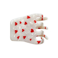 FEE BIG HEARTS pearl white/red