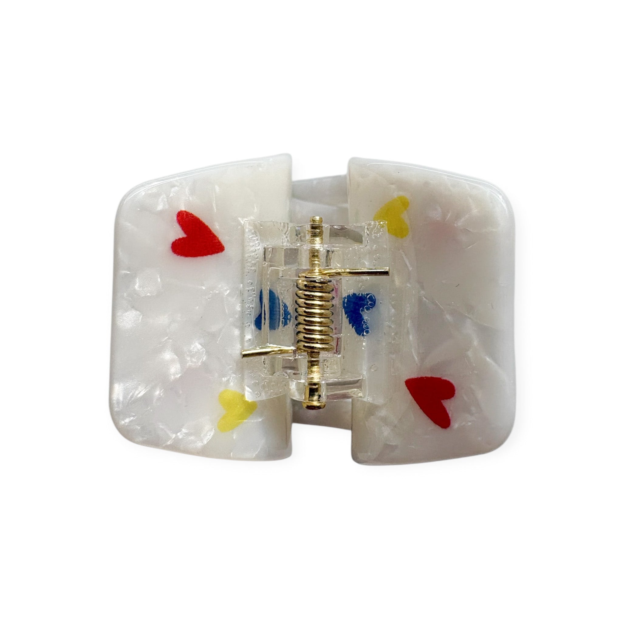 FEE BIG HEARTS pearl white/rainbow