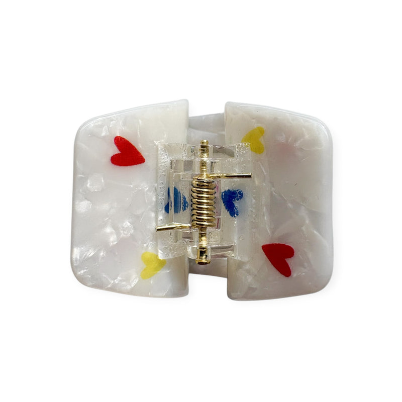 FEE BIG HEARTS pearl white/rainbow