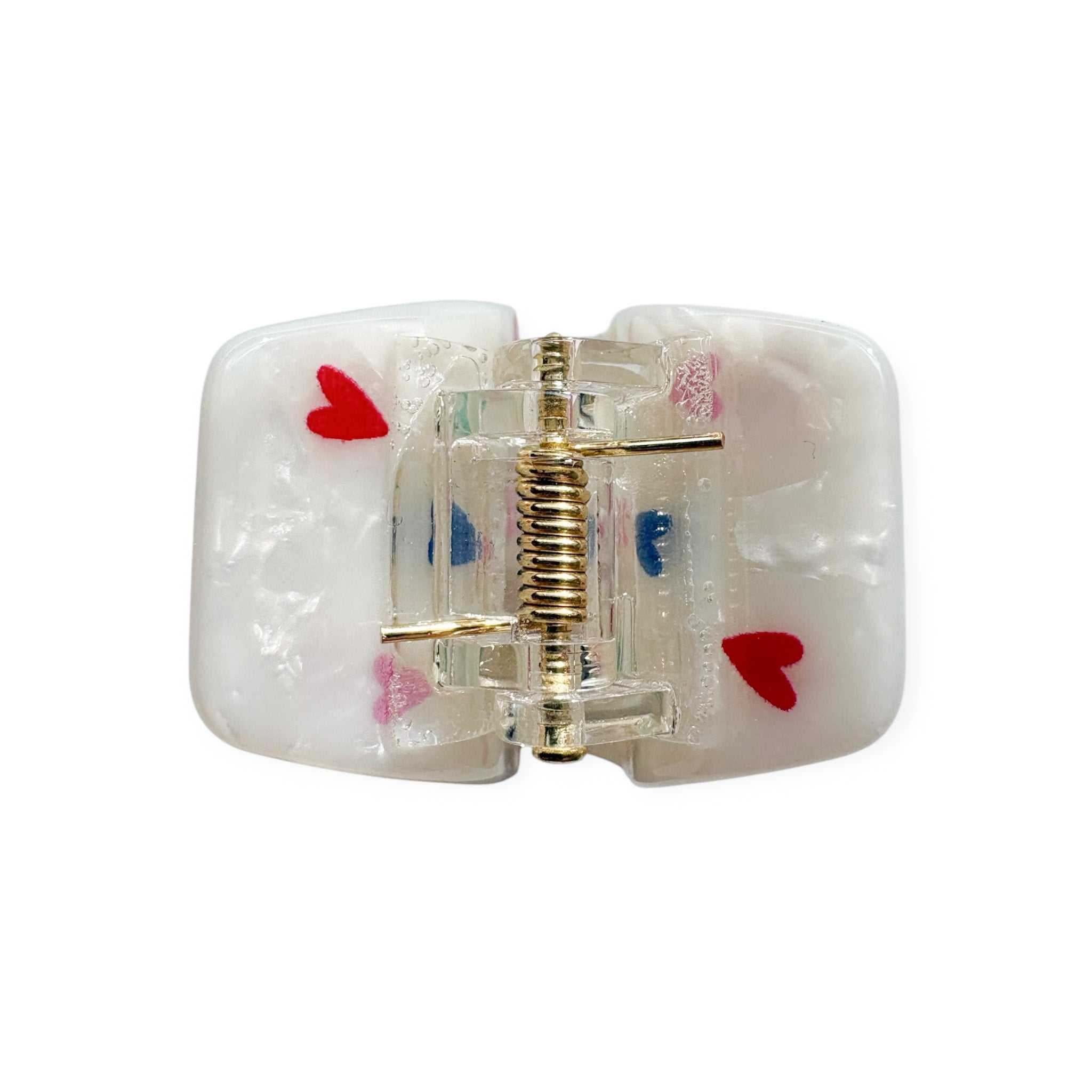 FEE HEARTS pearl white/rainbow