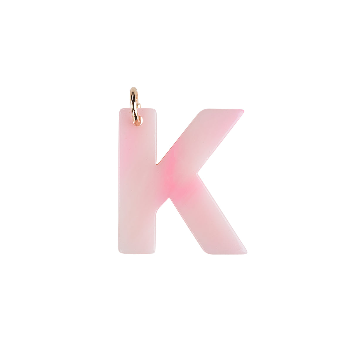 K Letter Charm