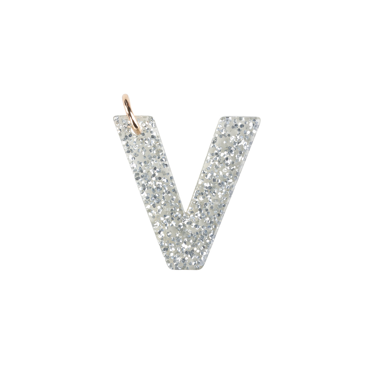 V Letter Charm