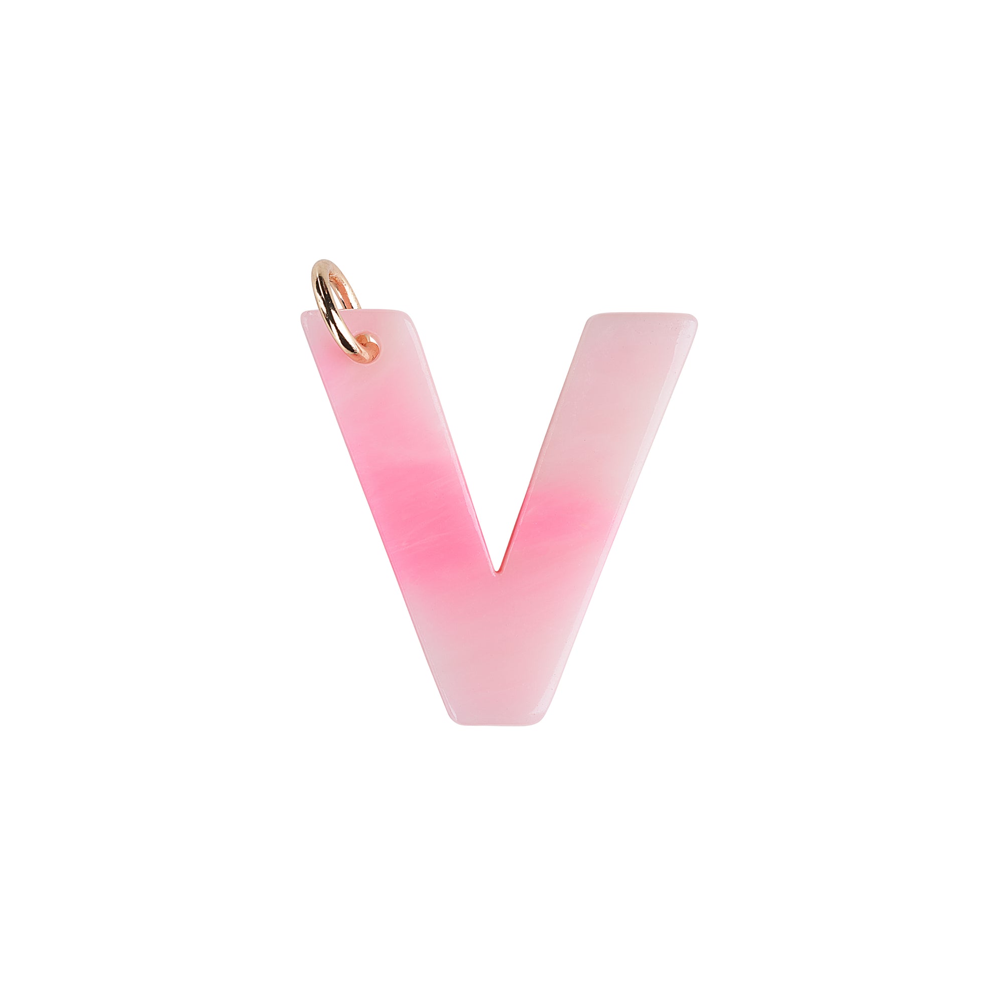 V Letter Charm