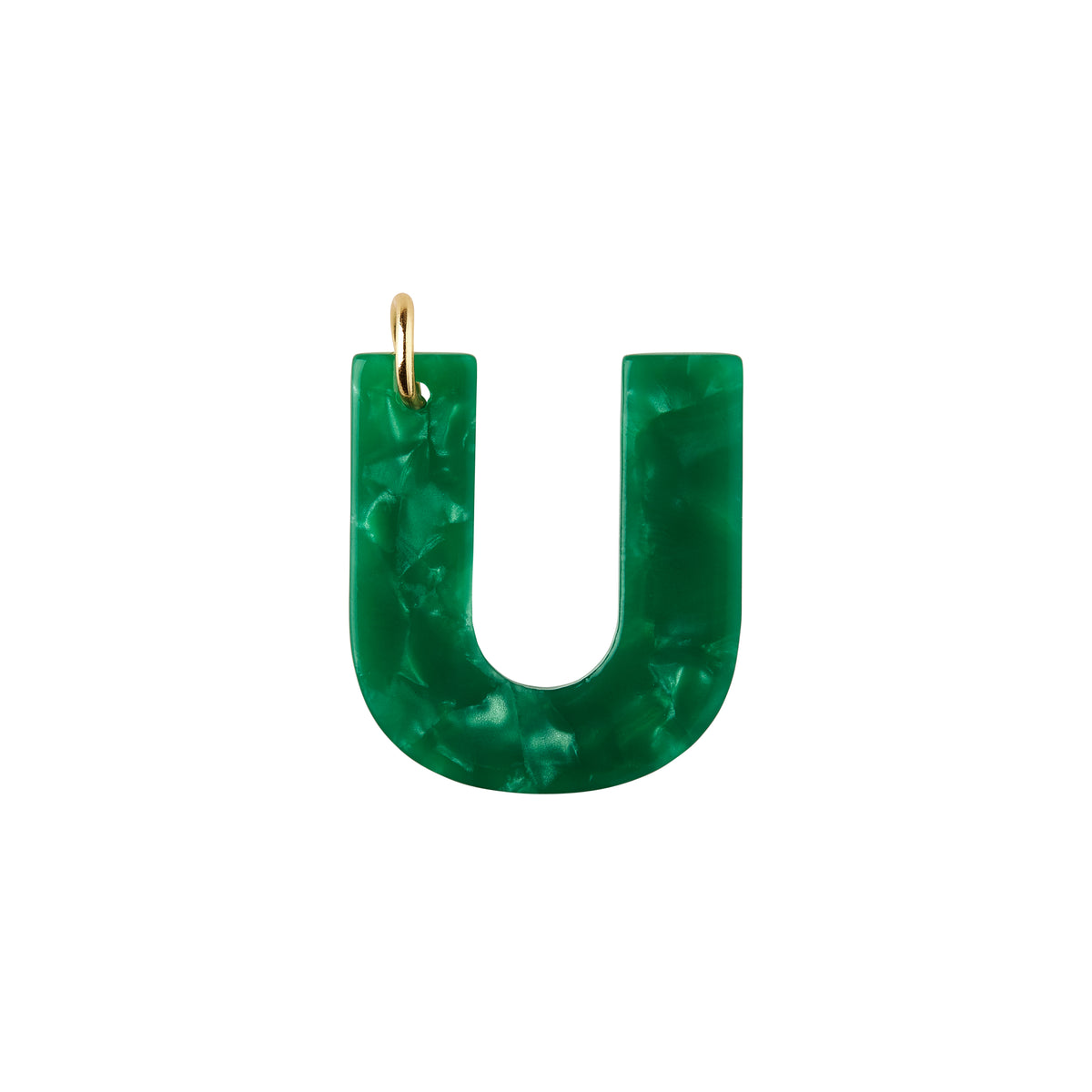 U Letter Charm