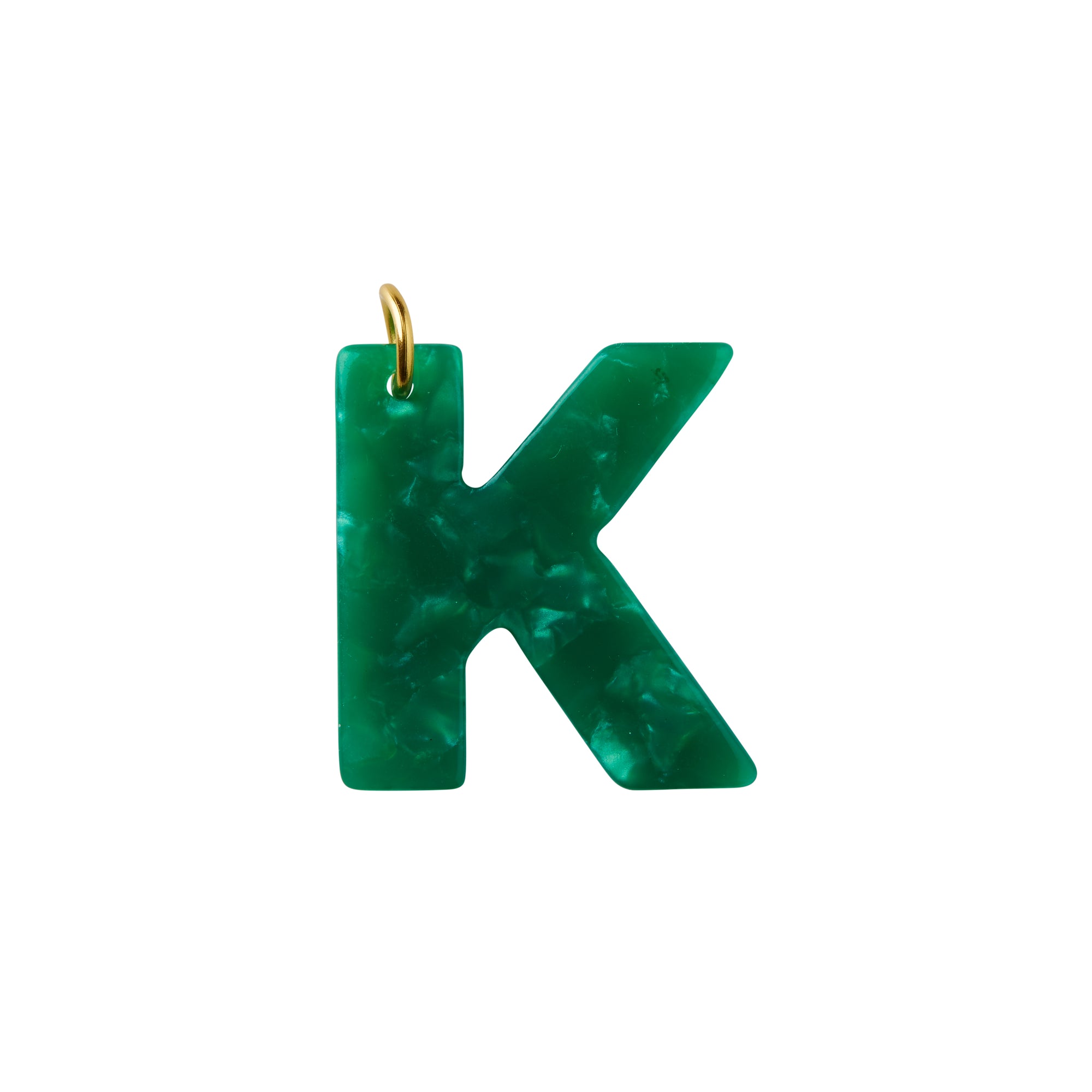 K Letter Charm