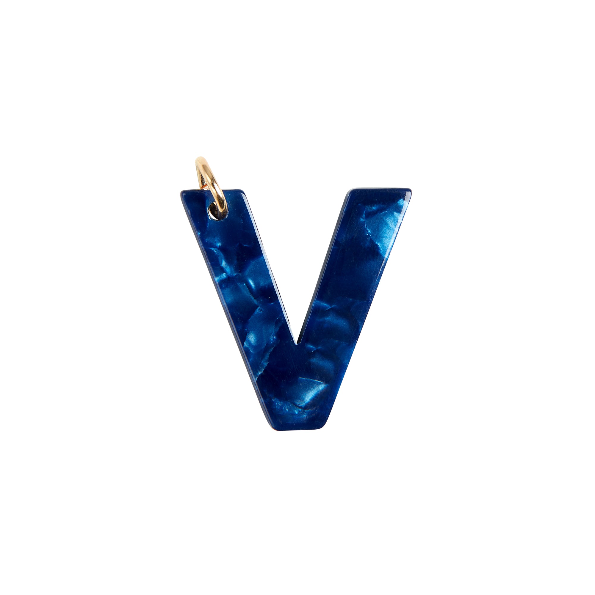 V Letter Charm